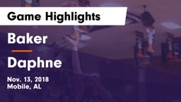 Baker  vs Daphne  Game Highlights - Nov. 13, 2018