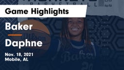 Baker  vs Daphne  Game Highlights - Nov. 18, 2021