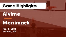 Alvirne  vs Merrimack  Game Highlights - Jan. 5, 2024