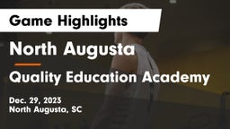 North Augusta  vs Quality Education Academy Game Highlights - Dec. 29, 2023