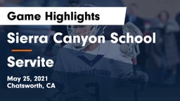 Sierra Canyon School vs Servite Game Highlights - May 25, 2021
