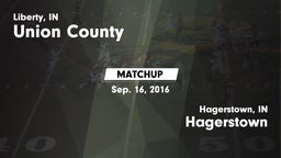 Matchup: Union County High vs. Hagerstown  2016