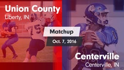 Matchup: Union County High vs. Centerville  2016