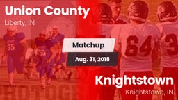 Matchup: Union County High vs. Knightstown  2018