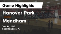 Hanover Park  vs Mendham Game Highlights - Jan 14, 2017