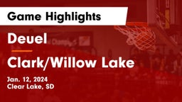 Deuel  vs Clark/Willow Lake  Game Highlights - Jan. 12, 2024