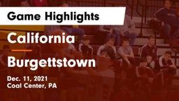 California  vs Burgettstown  Game Highlights - Dec. 11, 2021