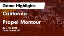 California  vs Propel Montour  Game Highlights - Dec. 10, 2021
