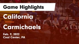 California  vs Carmichaels Game Highlights - Feb. 9, 2022