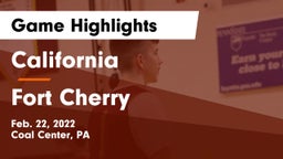 California  vs Fort Cherry  Game Highlights - Feb. 22, 2022