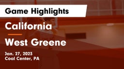 California  vs West Greene  Game Highlights - Jan. 27, 2023