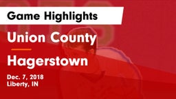 Union County  vs Hagerstown  Game Highlights - Dec. 7, 2018