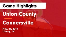 Union County  vs Connersville  Game Highlights - Nov. 21, 2018