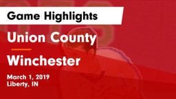 Union County  vs Winchester  Game Highlights - March 1, 2019