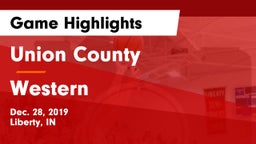 Union County  vs Western  Game Highlights - Dec. 28, 2019