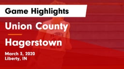 Union County  vs Hagerstown  Game Highlights - March 3, 2020