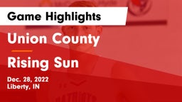 Union County  vs Rising Sun Game Highlights - Dec. 28, 2022