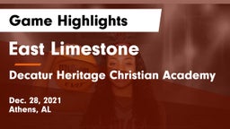 East Limestone  vs Decatur Heritage Christian Academy  Game Highlights - Dec. 28, 2021
