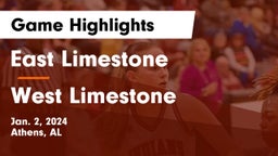 East Limestone  vs West Limestone  Game Highlights - Jan. 2, 2024