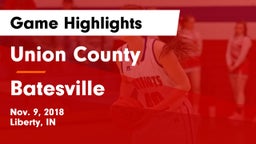 Union County  vs Batesville  Game Highlights - Nov. 9, 2018