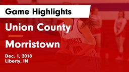 Union County  vs Morristown  Game Highlights - Dec. 1, 2018
