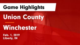 Union County  vs Winchester  Game Highlights - Feb. 1, 2019