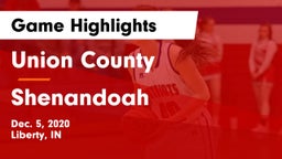 Union County  vs Shenandoah  Game Highlights - Dec. 5, 2020