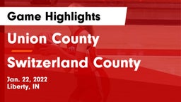 Union County  vs Switzerland County  Game Highlights - Jan. 22, 2022
