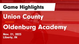 Union County  vs Oldenburg Academy  Game Highlights - Nov. 21, 2023