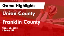 Union County  vs Franklin County Game Highlights - Sept. 20, 2021