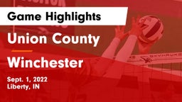 Union County  vs Winchester  Game Highlights - Sept. 1, 2022