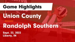 Union County  vs Randolph Southern Game Highlights - Sept. 22, 2022