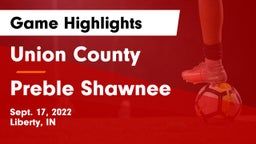 Union County  vs Preble Shawnee Game Highlights - Sept. 17, 2022