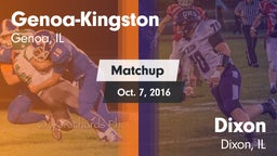 Matchup: Genoa-Kingston High vs. Dixon  2016