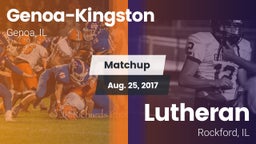 Matchup: Genoa-Kingston High vs. Lutheran  2017