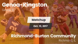 Matchup: Genoa-Kingston High vs. Richmond-Burton Community  2017