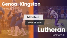 Matchup: Genoa-Kingston High vs. Lutheran  2018