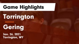 Torrington  vs Gering  Game Highlights - Jan. 26, 2021