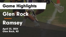 Glen Rock  vs Ramsey  Game Highlights - April 23, 2024