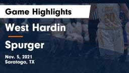 West Hardin  vs Spurger  Game Highlights - Nov. 5, 2021