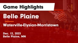 Belle Plaine  vs Waterville-Elysian-Morristown  Game Highlights - Dec. 12, 2023