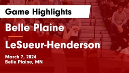 Belle Plaine  vs LeSueur-Henderson  Game Highlights - March 7, 2024