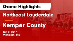 Northeast Lauderdale  vs Kemper County Game Highlights - Jan 2, 2017