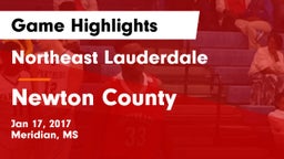 Northeast Lauderdale  vs Newton County Game Highlights - Jan 17, 2017