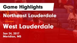 Northeast Lauderdale  vs West Lauderdale  Game Highlights - Jan 24, 2017