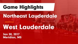 Northeast Lauderdale  vs West Lauderdale  Game Highlights - Jan 30, 2017