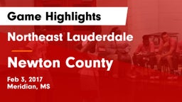 Northeast Lauderdale  vs Newton County Game Highlights - Feb 3, 2017