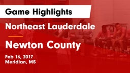 Northeast Lauderdale  vs Newton County Game Highlights - Feb 16, 2017