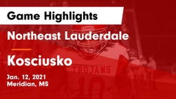 Northeast Lauderdale  vs Kosciusko  Game Highlights - Jan. 12, 2021