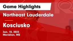 Northeast Lauderdale  vs Kosciusko  Game Highlights - Jan. 10, 2023